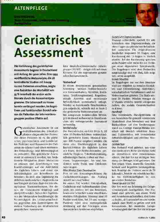 Vorschauseite 1: Geriatrisches Assessment