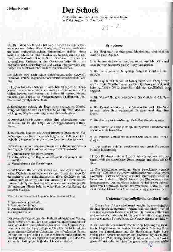 Vorschauseite 1: Der Schock