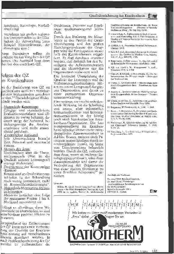 Vorschauseite 5: Qualitätssicherung im Krankenhaus
