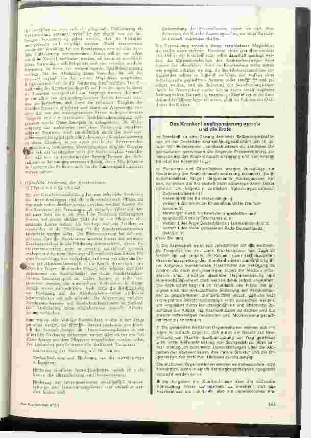 Vorschauseite 6: Wirtschaftliche Sicherung der Krankenhäuser
