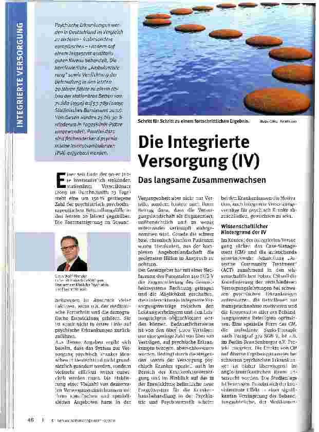 Vorschauseite 1: Die Integrierte Versorgung (IV)