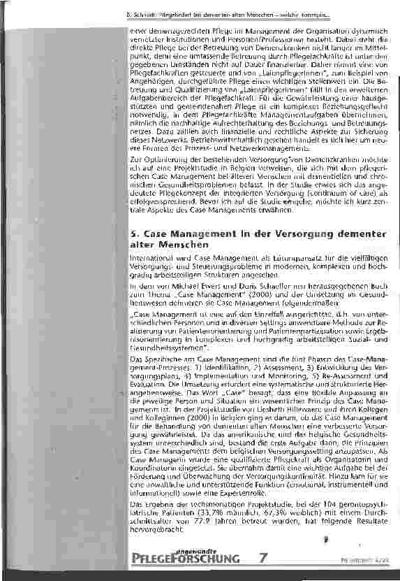 Vorschauseite 5: Pflegebedarf bei dementen alten Menschen Welche Konzepte hält die Pflegewissenschaft bereit?