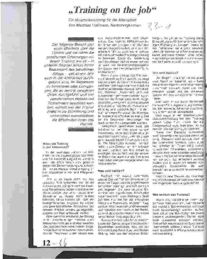 Vorschauseite 1: Training on the Job - Mitarbeitertraining