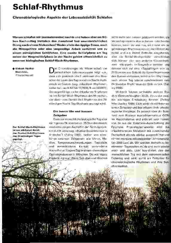 Vorschauseite 1: Schlaf-Rhythmus