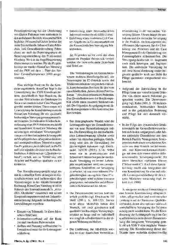 Vorschauseite 2: Vernetzte Strukturen von gesundheitlichen Leistungen mittels Informationstechnologie
