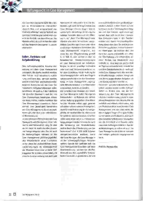 Vorschauseite 5: Haftungsrecht im Case Management - Case Management und Haftung