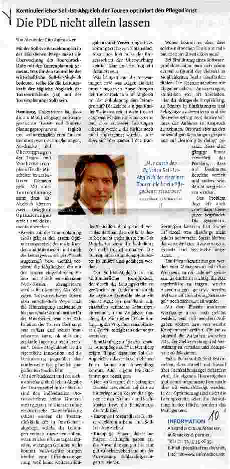 Vorschauseite 1: Die PDL nicht allein lassen