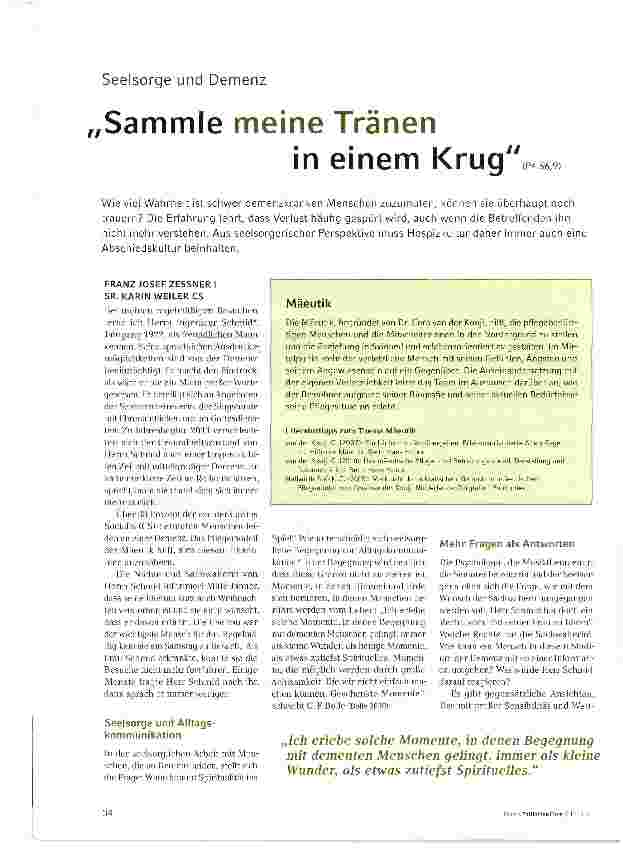 Vorschauseite 1: Sammle meine Tränen in einem Krug