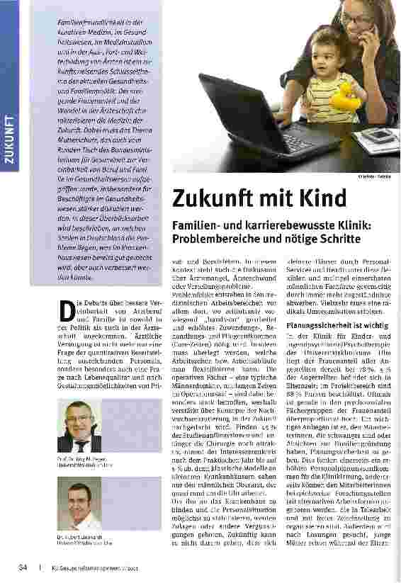 Vorschauseite 1: Zukunft mit Kind