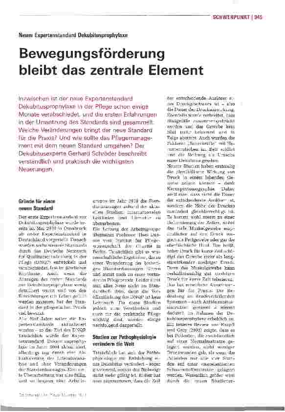 Vorschauseite 2: Bewegungsförderung bleibt das zentrale Element