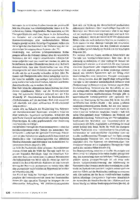 Vorschauseite 6: Therapieresistente Hypertonie -Ursachen, Evaluation und Therapieansätze