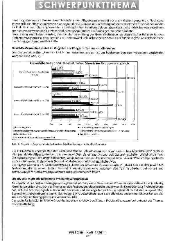 Vorschauseite 4: GESUNDHEITSFÖRDERUNG BEI PFLEGESCHÜLERN UND -STUDENTEN Ausschnitte aus einem Forschungsprojekt zur Entwicklung von Gesundheitskompetenz bei Pflegepersonal im Krankenhaus