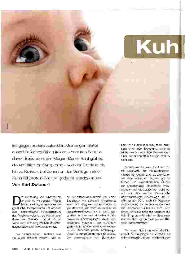 Vorschauseite 1: Kuhmilchprotein-Allergie