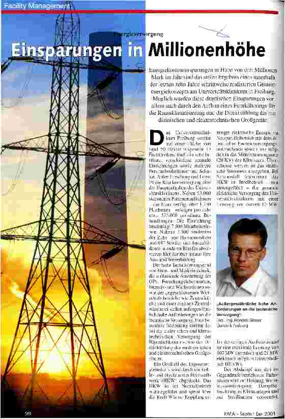 Vorschauseite 1: Einsparungen in Millionenhöhe Energieversorgung