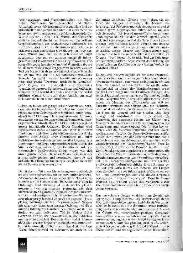 Vorschauseite 5: Leiblichkeit und Würde im Sterben und im Tod