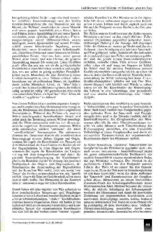 Vorschauseite 6: Leiblichkeit und Würde im Sterben und im Tod