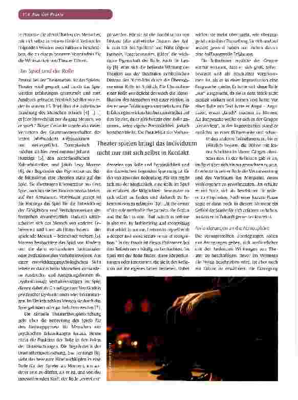 Vorschauseite 2: Gute Gründe für Theaterprojekte in der Psychiatrie