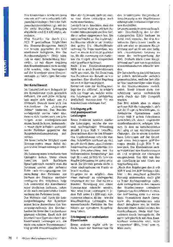 Vorschauseite 2: Honorar-Arzt -quovadis?