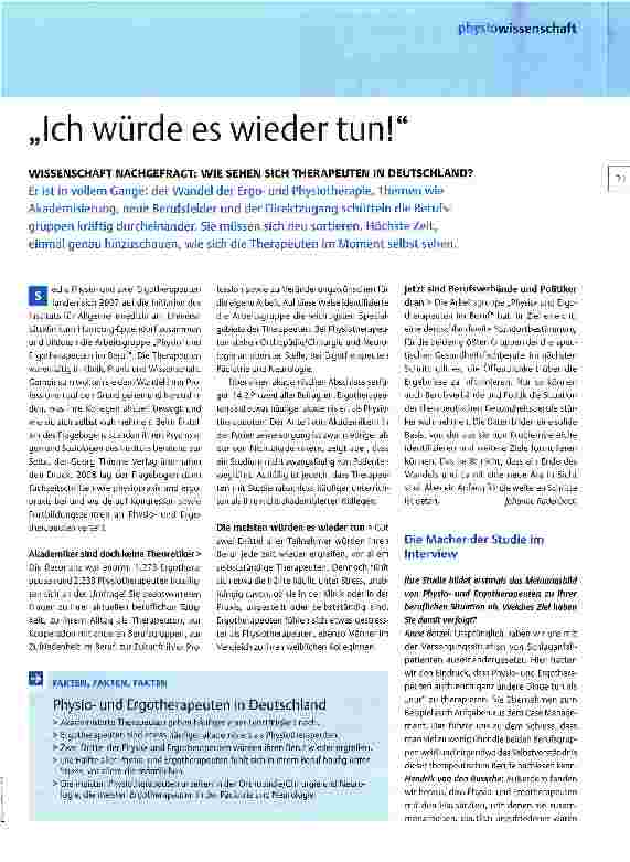 Vorschauseite 1: Ich würde es wieder tun!