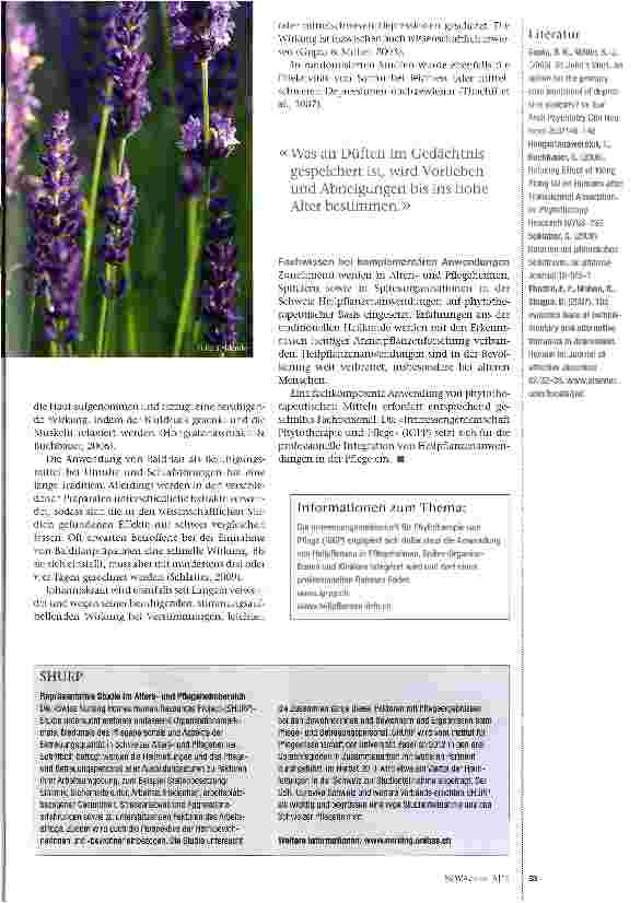Vorschauseite 2: Liebevolle Zuwendung mit Lavendel
