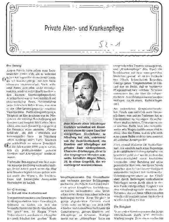 Vorschauseite 1: Private Altenund Krankenpflege