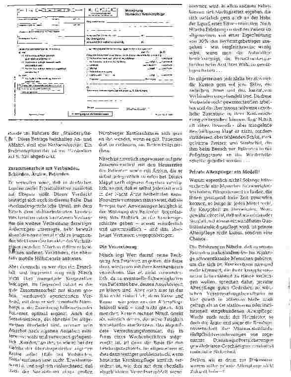 Vorschauseite 3: Private Altenund Krankenpflege