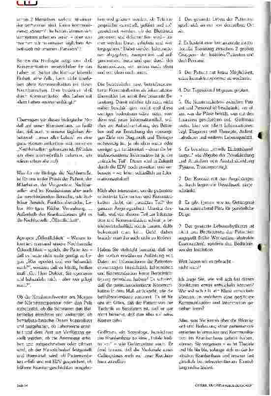 Vorschauseite 2: Bedeutung des Informationsflusses innerhalb des Pflegeteams auf der Station