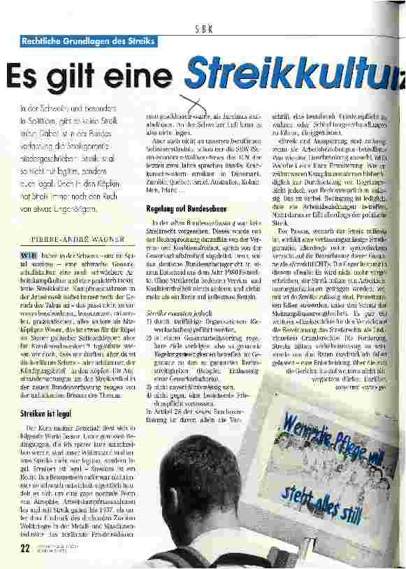 Vorschauseite 1: Es gilt eine Streikkultur zu entwickeln