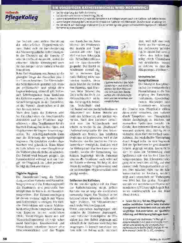 Vorschauseite 3: Technisch perfekt und wirtschaftlich? Teil 2: Transurethrale Harnableitungssysteme
