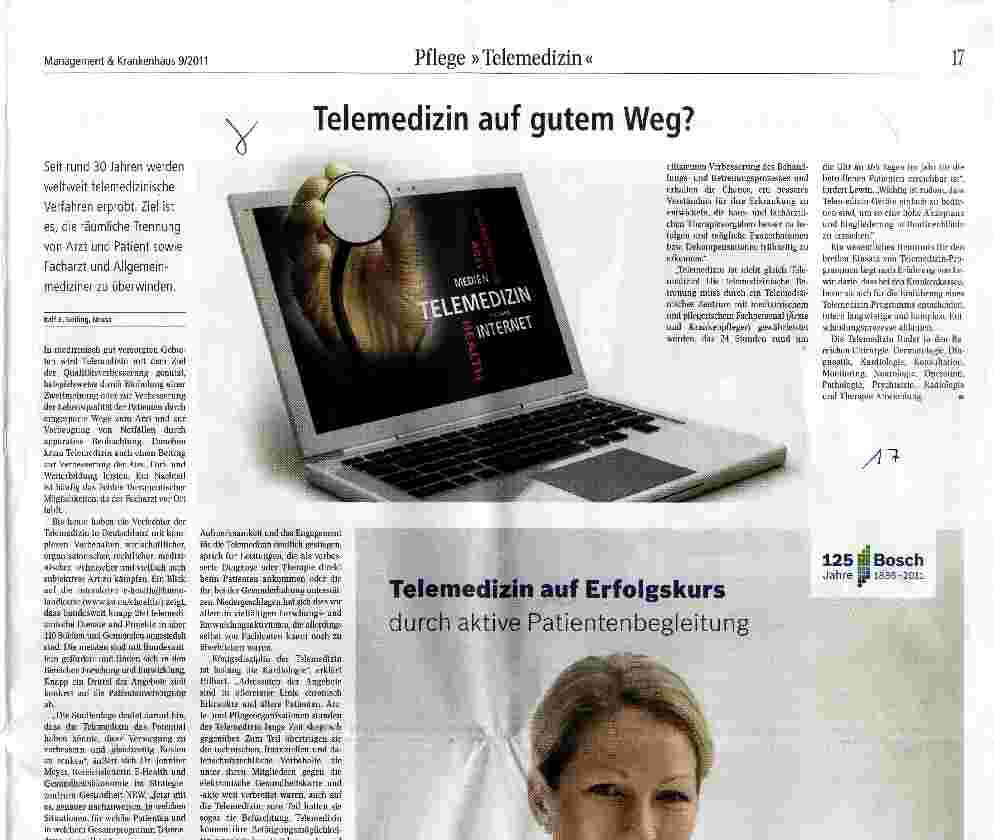 Vorschauseite 1: Telemedizin auf gutem Weg?