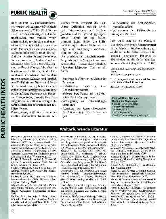 Vorschauseite 3: Lohnt sich die partizipative Entscheidungsfindung?