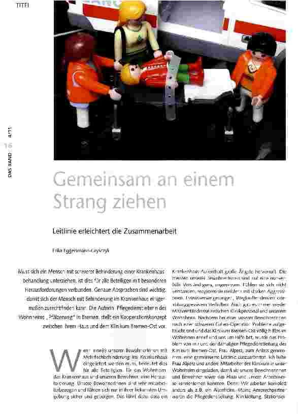 Vorschauseite 1: Gemeinsam an einem Strang ziehen