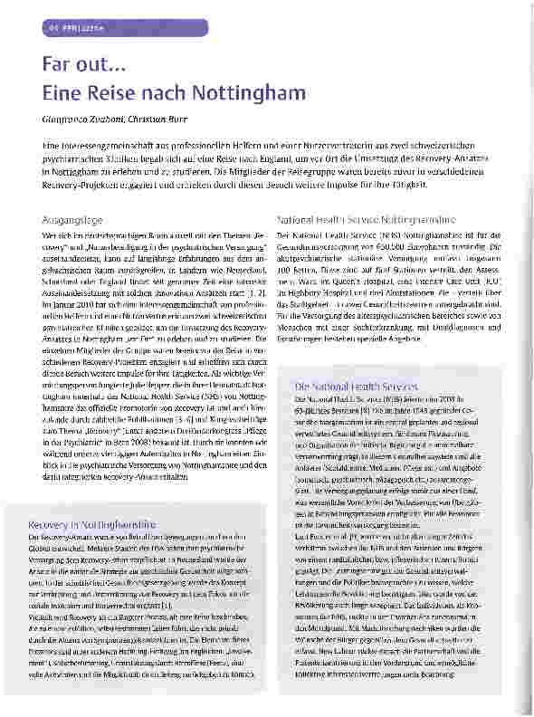 Vorschauseite 1: Far out... Eine Reise nach Nottingham