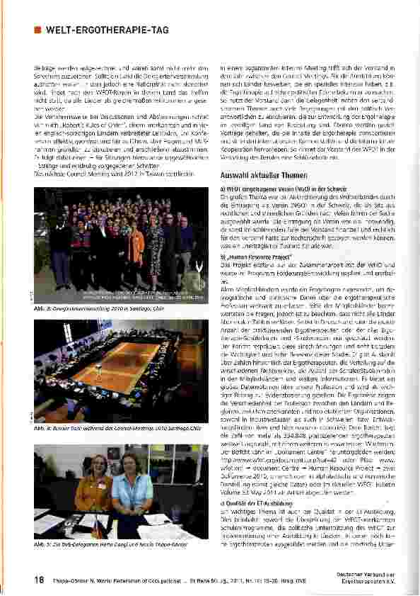 Vorschauseite 4: World Federation of Occupational Therapists (WFOT)