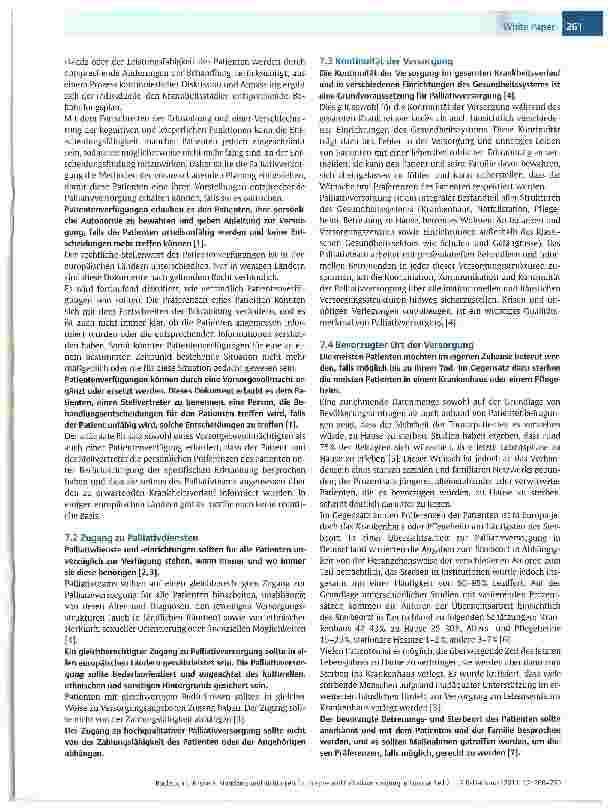 Vorschauseite 2: Standards und Richtlinien für Hospizund Palliatiwersorgung in Europa: Teil 2Weißbuch zu Empfehlungen der Europäischen Gesellschaft für Palliative Care (EAPC)