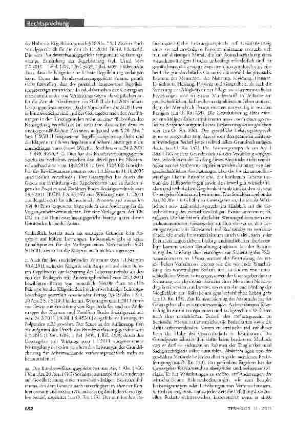 Vorschauseite 4: Neuregelung zur Bemessung des Regelbedarfs für alleinstehende Personen verfassungsgemäß; rechtliches Gehör; Gegenstand des Klageverfahrens; Fiktion der Bekanntgabe des Bescheides…