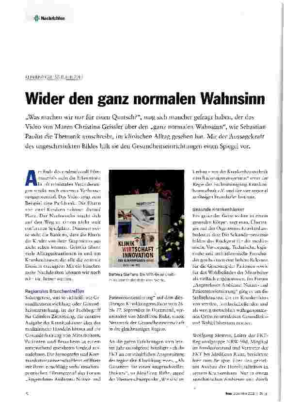 Vorschauseite 1: Wider den ganz normalen Wahnsinn