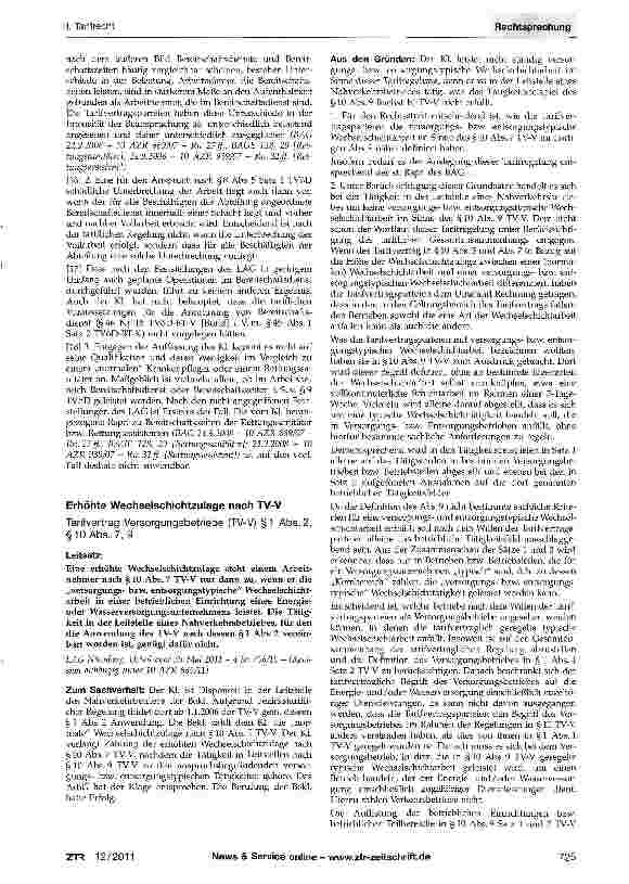 Vorschauseite 2: Zulage für ständige Wechselschichtarbeit -Bereitschaftsdienst innerhalb der NachtschichtTVöD § 7 Abs. 1, § 8 Abs. 5, § 9; TVöD-BT-V (Bund) §46 Nr. 18; TVöD-BT-K §45 Abs. 1 Satz 2,…