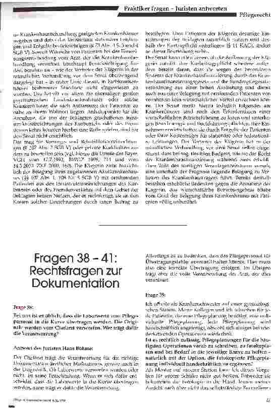 Vorschauseite 4: Fremdenverkehrsbeitrag: Sind Krankenkäuser in der Pflicht?