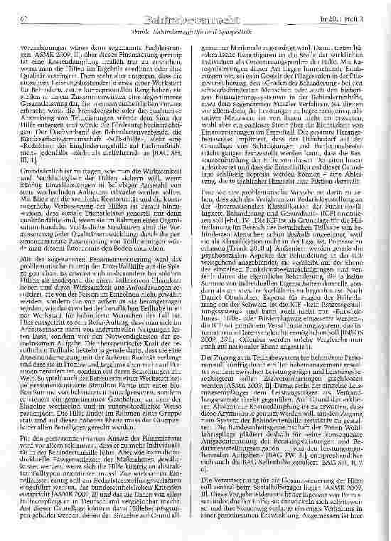 Vorschauseite 2: Behindertenhilfe und Sparpolitik