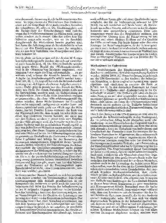 Vorschauseite 3: Behindertenhilfe und Sparpolitik