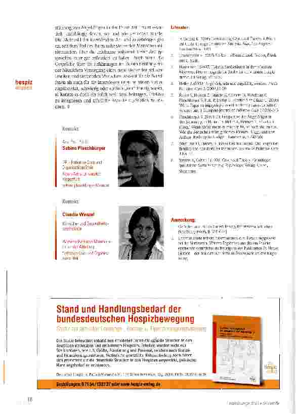 Vorschauseite 4: Das Sterben zu Hause verantworten -die Perspektive der Angehörigen