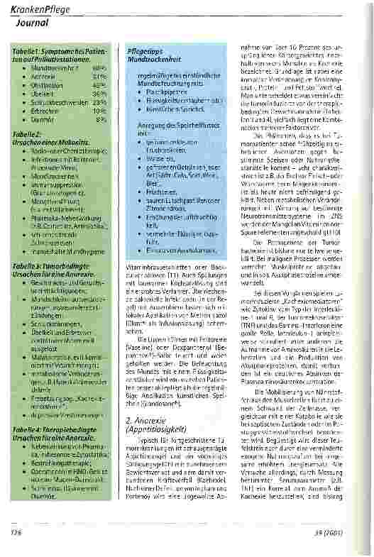 Vorschauseite 2: Gastrointestinale Probleme in der Palliativmedizin Aus der Abteilung für Palliativmedizin des Juliusspitals Würzburg
