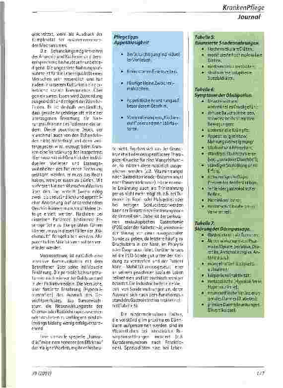 Vorschauseite 3: Gastrointestinale Probleme in der Palliativmedizin Aus der Abteilung für Palliativmedizin des Juliusspitals Würzburg