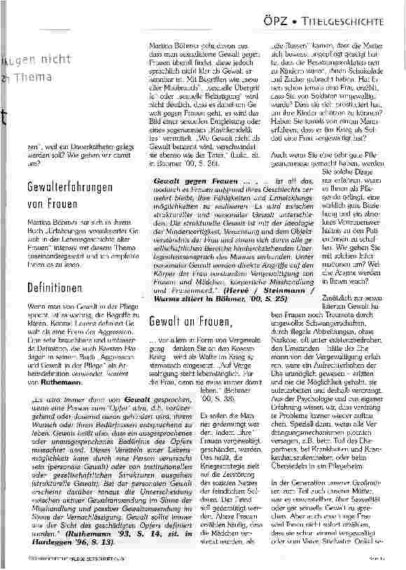 Vorschauseite 2: Frauen &Gewalt