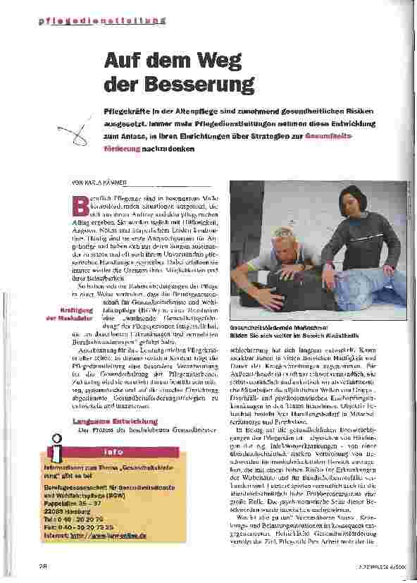 Vorschauseite 1: Auf dem Weg der Besserung