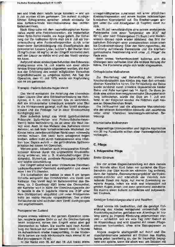 Vorschauseite 3: Bericht über die Pflege eines Kindes das sofort nach der Geburt wegen einer Myelomeningozele operiert wurde