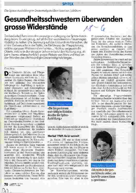 Vorschauseite 1: Gesundheitsschwestern überwandern große Widerstände