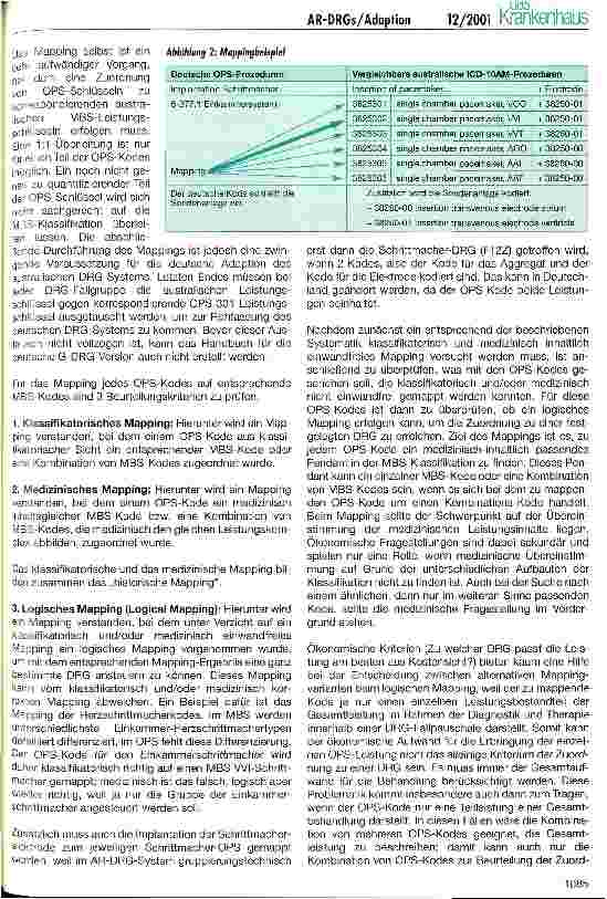 Vorschauseite 5: Adaption des AR-DRG-Systems an die deutsche Behandlungswirklichkeit