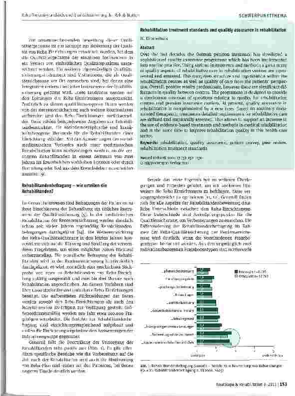 Vorschauseite 2: Reha-Therapiestandards und Qualitätssicherung der Rehabilitation